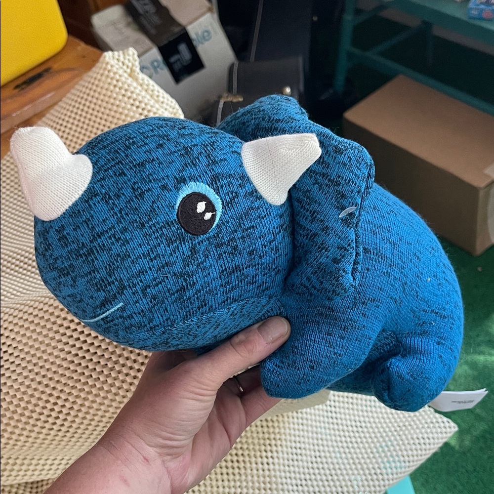 Blue Stuffed Dinosaur Toy